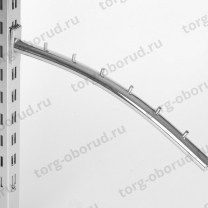Кронштейн дугообразный, 7 штырьков, для перфорации, 435 мм Q304