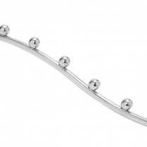 Кронштейн волнообразный, для овальной трубы, 7 шариков, L = 270 мм, U220135