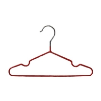 Вешалка-плечики обрезиненная для одежды детская A01CH(красн)