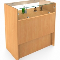 Прилавок остекленный малый Пр-31-60(бел)