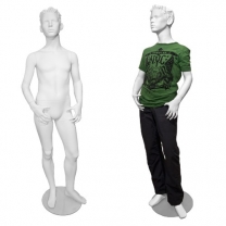 Манекен детский, мальчик, 13 лет, белый, для одежды MD-CLASSIC KIDS 12A