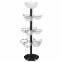 Торговая стойка для магазина, накопитель, напольная, с чашами MD-SKR.901.BL