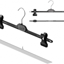 Пластиковая вешалка для женской и детской одежды GL-35(черн)