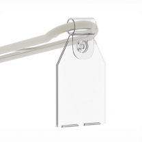 Откидной ценникодержатель PP-TAG на двойной крючок (еврокрючок) MD-CND.024.TR
