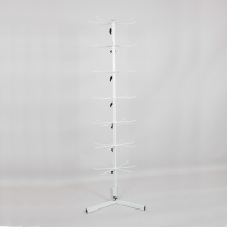 Стойка (вешало) напольная, вращающаяся, под зонты, брелоки, бижутерию A-СТ-142-Л(бел)