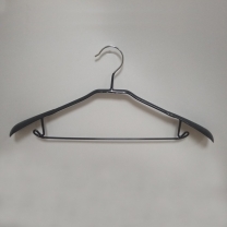 Вешалка в виниловой оболочке, комбинированная, черная WL142-1