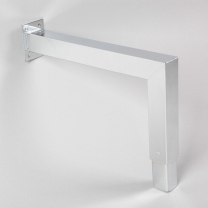 Завершающий элемент к стене для TPQ1 хром, система базис TPQ10