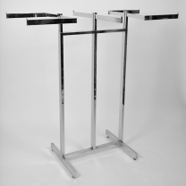 Вешало стойка с 6 лучами, квадратный профиль прямые лучи HR61B-1