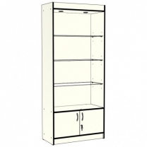 Витрина широкая, задняя стенка ДВП, для магазина В-162-Д