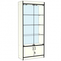 Витрина широкая, задняя стенка стекло, для магазина В-164-С