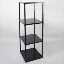 Стеллаж для магазина одежды, 1500х500, металлический, черный СТС-1-Л