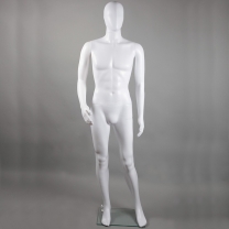 Манекен мужской ПНД, белый, на подставке для магазина одежды XSL-M-1(бел)