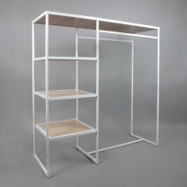 Вешало напольное для магазина одежды, напольное СТ-135-Л(б/дс)