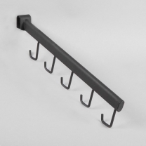 Кронштейн для овальной трубы для сумок U5015(черн)