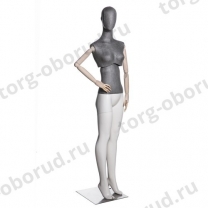 Манекен женский с подвижным торсом, деревянными руками, для магазина одежды MD-Atelier F-02