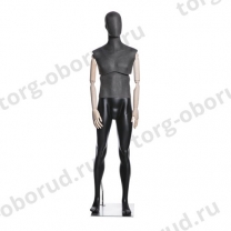 Манекен мужской с подвижным торсом, деревянными руками, для магазина одежды MD-Atelier M-01