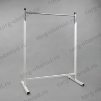 Стойка (вешало) напольная для одежды, белая, регулируемая A-СТ-107Н/900-Л(бел)