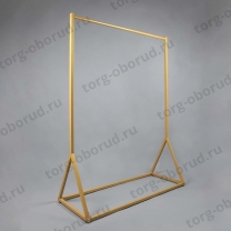 Стойка (вешало) напольная одноярусная для одежды A-СТ-171-Л(зол)