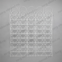 Торговая решетка (сетка) для шапок при оборудовании магазина, белая Реш-10Т 