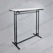 Вешало напольное с полкой, для магазина одежды A-СТ-136Н-Л(ч/б)