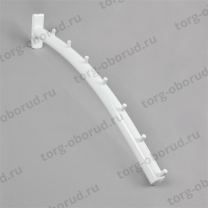 Кронштейн для перфорации "Банан", цвет белый Q304(бел)
