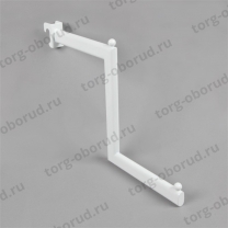 Кронштейн для овальной трубы 2-х уровневый, цвет белый U-109N(бел)