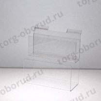 Накопитель из оргстекла для открыток на торговую панель OL-168-TP