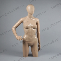 Манекен торса женский с бедрами и головой FT-2E