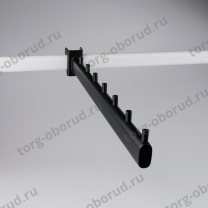 Кронштейн на овальную трубу прямой, 7 штырьков U7297TN(черн)