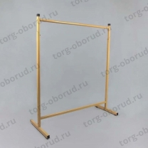 Вешало (стойка) напольное, одноярусное, для одежды, цвет золото A-СТ-107Н/900-Л(зол)