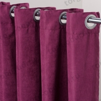 Штора для примерочной, на кольцах люверсах, ткань канвас, бордовый Н-1К-бор