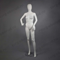 Манекен женский в полный рост, абстрактный, белый матовый FAM-04/A-4(бел мат)