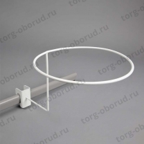 Держатель мячей на овальную трубу, белый U-507N-Л/2(бел)