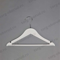 Вешалка-плечики пластиковая для детской одежды, белая В-219(бел)