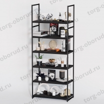 Стеллаж напольный для магазина с полками A2290-20(ч/ч)