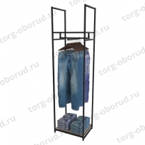 Стеллаж напольный для магазина с полкой A2260-01(ч/дс)