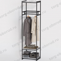 Стеллаж напольный для магазина с полками A2260-13(ч/б)