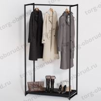 Стеллаж напольный для магазина с полкой A1790-02(ч/ч)