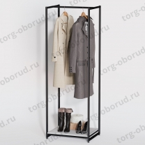 Стеллаж напольный для магазина с полкой A1760-02(ч/б)