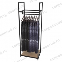 Стеллаж напольный для магазина с полкой A1760-03(ч/дс)