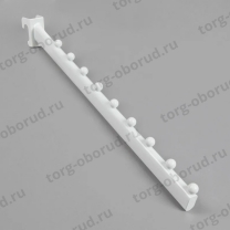 Кронштейн наклонный на овальную трубу, для оборудования магазина U5018N(бел)