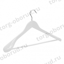 Вешалка плечики для одежды деревянные, с перекладиной MD-H6-55(бел)