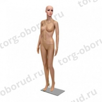 Манекен женский с макияжем, в полный рост, для оборудования магазина XSL-F-7-К