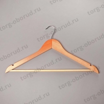 Плечики (вешалка) деревянные для одежды, светлое дерево C30N-К(светл)