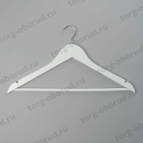 Плечики (вешалка) деревянные для одежды, белые C30N-К(бел)
