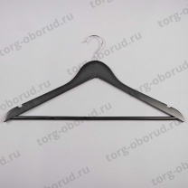 Плечики (вешалка) деревянные для одежды, черные матовые C30N-К(черн мат)