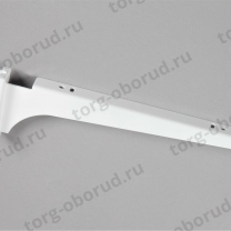 Полкодержатель левый с двойным зацепом, цвет белый 2253SX(бел)