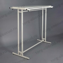 Вешало с белой полкой для магазина одежды СТ-136Н-Л(б/б)