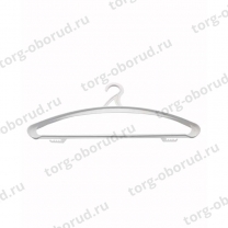 Вешалка-плечики широкая с крючками для одежды, белая В-109(3.5К, бел)