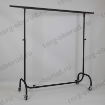 Вешало регулируемое напольное, для одежды, черный муар СТ-014Н-Л(черн)